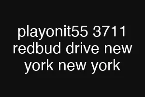 playonit55 3711 redbud drive new york new york